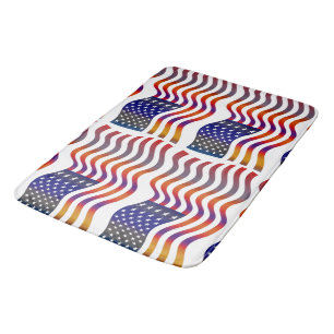 vlag banner patriottisch sterren strepen vrijheid badmat