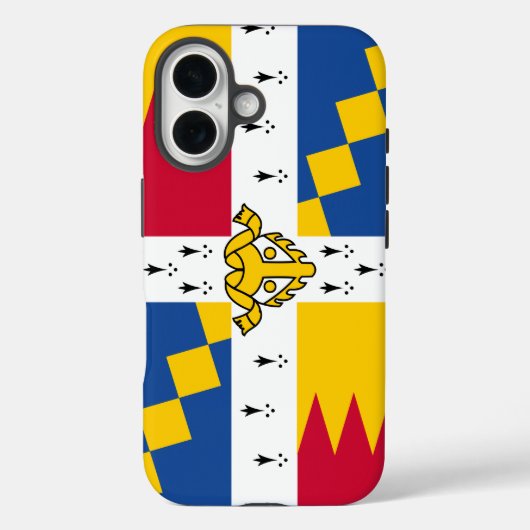 Vlag/banner van het wapen van Birmingham, Engeland Case-Mate iPhone Case (Achterkant)