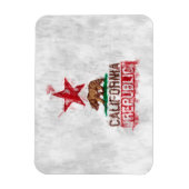 Vlag Beer Californië in Painterly Style Magneet (Verticaal)