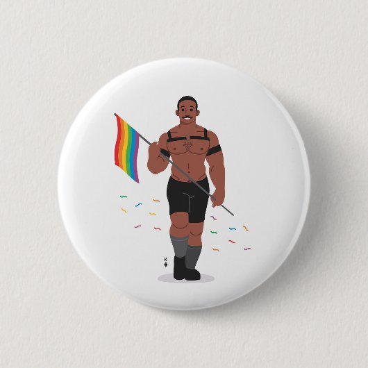 VLAG-BEER-ERS 3 RONDE BUTTON 5,7 CM (Voorkant)