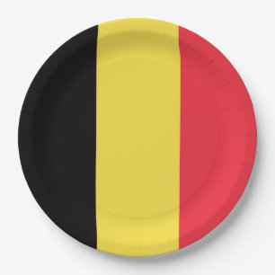 Vlag België Tricolore Papieren Bordje