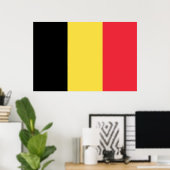 Vlag België Tricolore Poster (Thuiskantoor)