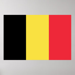 Vlag België Tricolore Poster