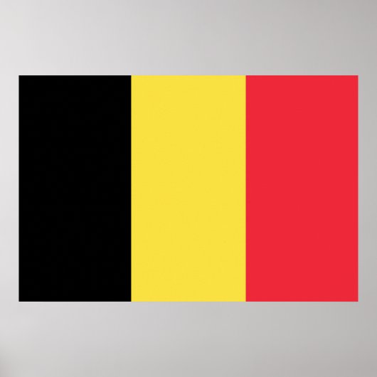 Vlag België Tricolore Poster (Voorkant)