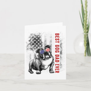 Vlag Beste Engelse Bulldog Papa Ooit 4 Juli  Kaart