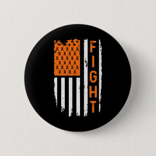 Vlag Bestrijding Leukemie Kanker Bewustzijn Ronde Button 5,7 Cm