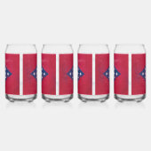 Vlag bij Distress Arkansas Blikvorm Glas (Rechts)