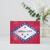 Vlag bij Distress Arkansas Briefkaart (Staand voorkant)