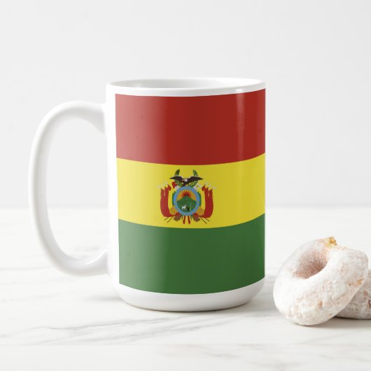 vlag bolivia koffiemok (Met donut)