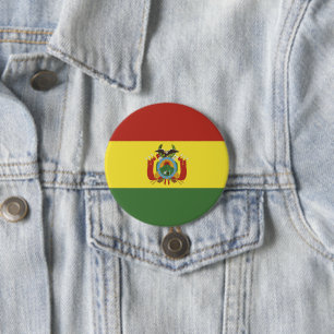 vlag bolivia ronde button 7,6 cm