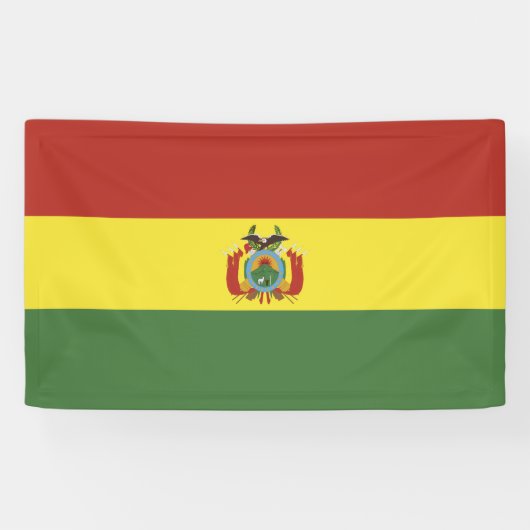 vlag bolivia spandoek (Horizontaal)