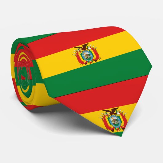 vlag bolivia stropdas (Opgerold)