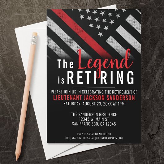 Vlag brandweerman bij rode lijn kaart