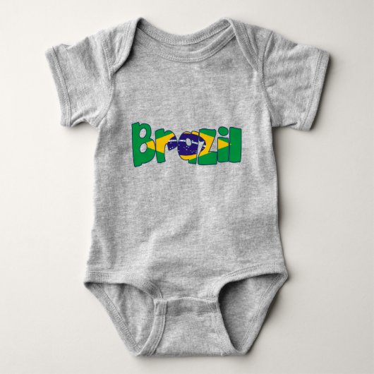 vlag brazilië romper (Voorkant)