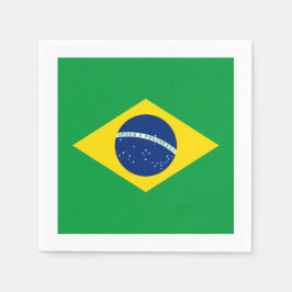 Vlag: Brazilië Servetten