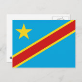 Vlag Briefkaart Congo-Kinshasa (Voorkant / Achterkant)