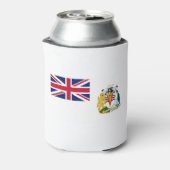 Vlag Brits Antarctisch Gebied Blikjeskoeler (Blikje Achterkant)