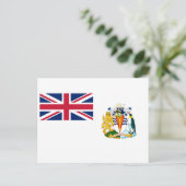 Vlag Brits Antarctisch Gebied Briefkaart (Staand voorkant)