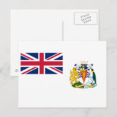 Vlag Brits Antarctisch Gebied Briefkaart (Voorkant / Achterkant)