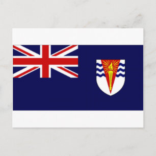 Vlag Brits Antarctisch Gebied Briefkaart