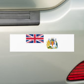 Vlag Brits Antarctisch Gebied Bumpersticker (Op auto)