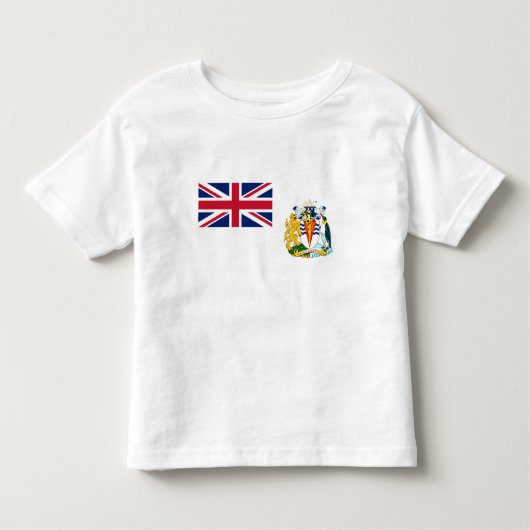 Vlag Brits Antarctisch Gebied Kinder Shirts (Voorkant)