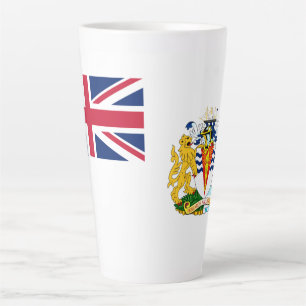 Vlag Brits Antarctisch Gebied Latte Mok