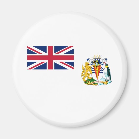 Vlag Brits Antarctisch Gebied Magneet (Voorkant)