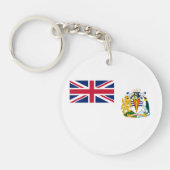 Vlag Brits Antarctisch Gebied Sleutelhanger (Voorkant)