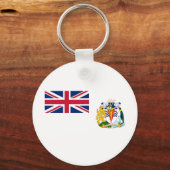 Vlag Brits Antarctisch Gebied Sleutelhanger (Voorkant)