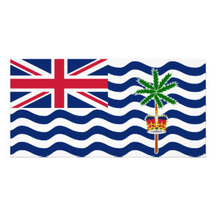 Vlag Brits gebied in de Indische Oceaan Foto Afdruk