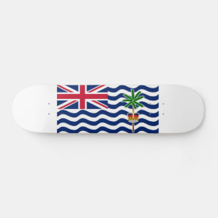 Vlag Brits gebied in de Indische Oceaan Skateboard
