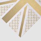 Vlag Britse vlag met Gold Equestrian Pattern Tissuepapier (Detail)