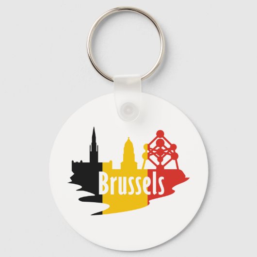 Vlag Brussel Sleutelhanger (Voorkant)