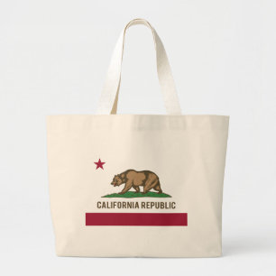 Vlag Californië - Kleur Grote Tote Bag