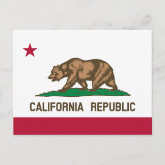 Vlag Californische staat Briefkaart