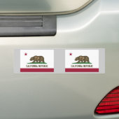 Vlag Californische staat Bumpersticker (Op auto)