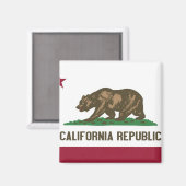 Vlag Californische staat Magneet (Voorkant / Achterkant)