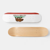 Vlag Californische staat Skateboard (Horizontaal)