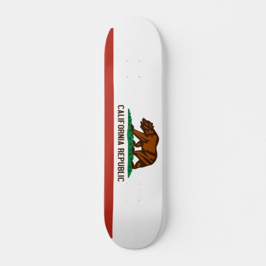 Vlag Californische staat Skateboard (Voorkant)