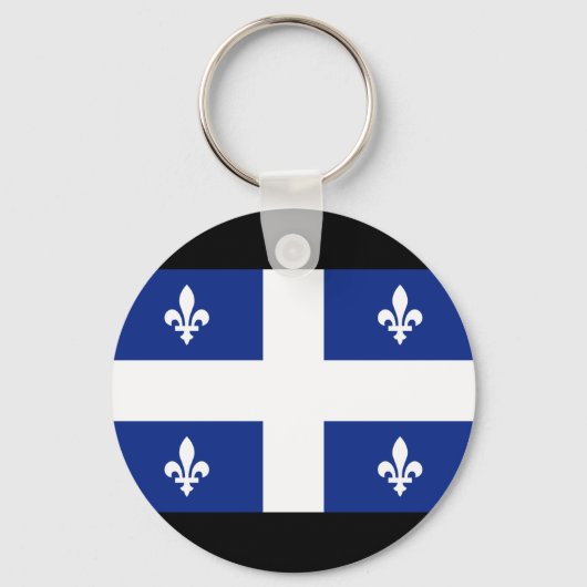 Vlag Canada Quebec Sleutelhanger (Voorkant)