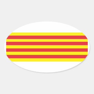Vlag Catalan-sticker "Serenya" Ovale Sticker
