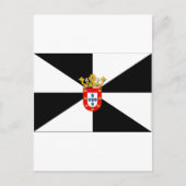 Vlag Ceuta (Spanje) Briefkaart (Voorkant)