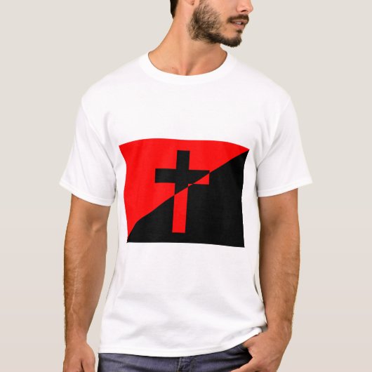Vlag Christelijk-socialisme en anarchisme (Bevrijd T-shirt (Voorkant)