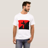 Vlag Christelijk-socialisme en anarchisme (Bevrijd T-shirt (Voorkant volledig)