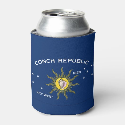 Vlag Conch Republic Blikjeskoeler (Blikje Voorkant)