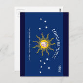 Vlag Conch Republic Briefkaart (Voorkant / Achterkant)