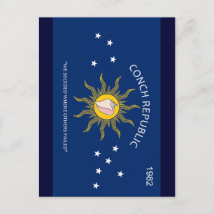 Vlag Conch Republic Briefkaart