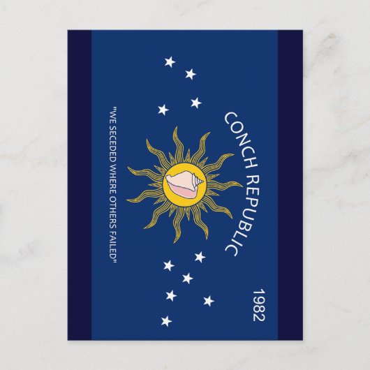 Vlag Conch Republic Briefkaart (Voorkant)