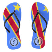 Vlag Congo Teenslippers (Voetbed)